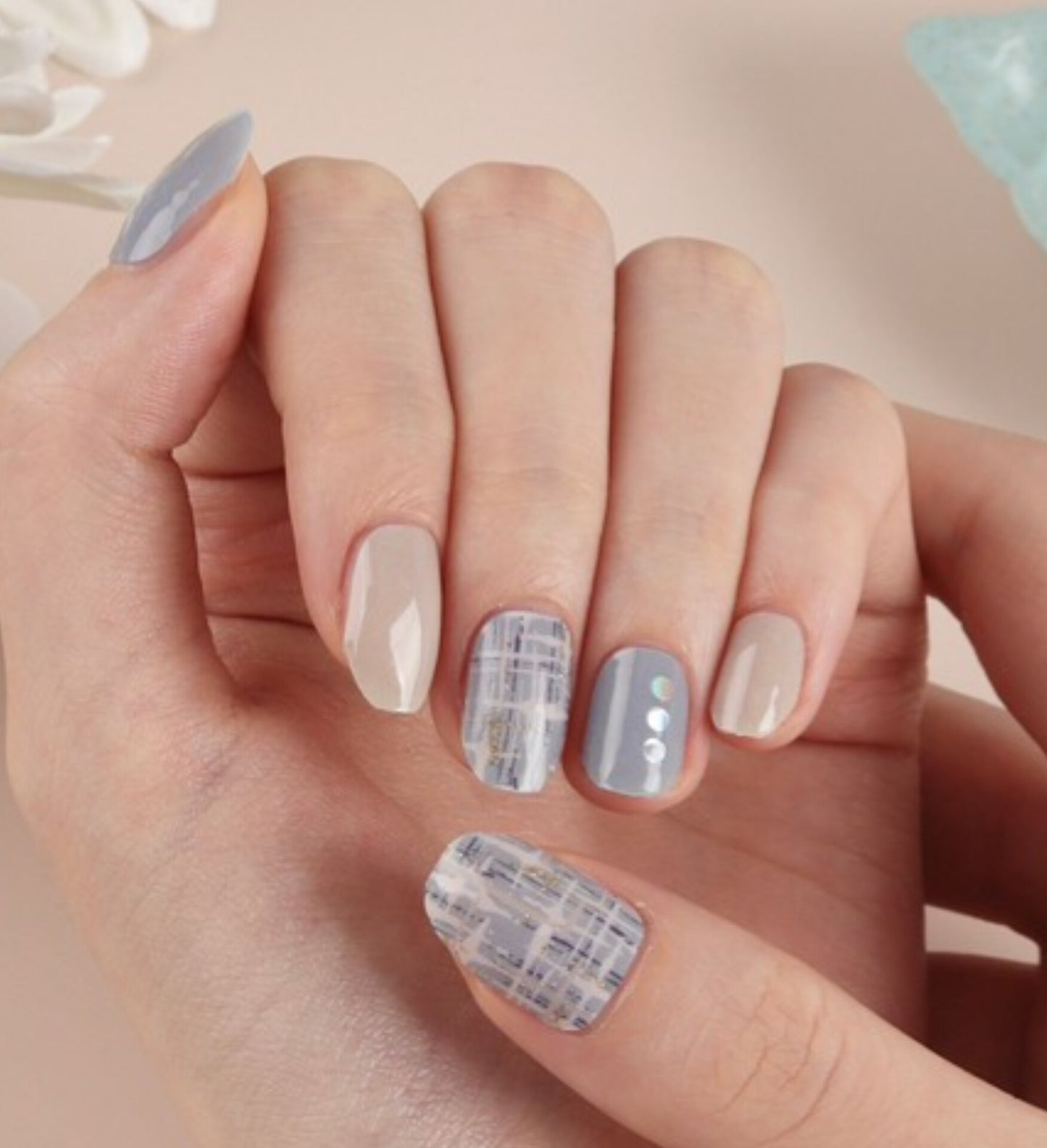 Marine blue tweed (69214)